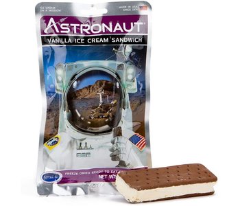 Astronaut Food Ice Cream Vanilla Sandwich