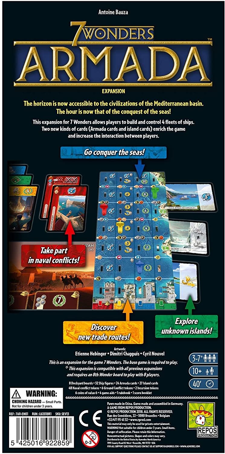 Repos Game 7 Wonders Expansion Armada