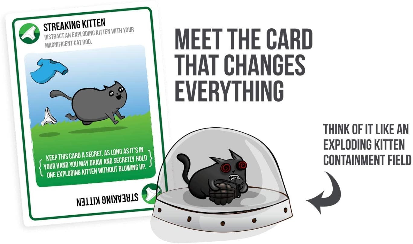Exploding Kittens Exp Game Streaking Kittens