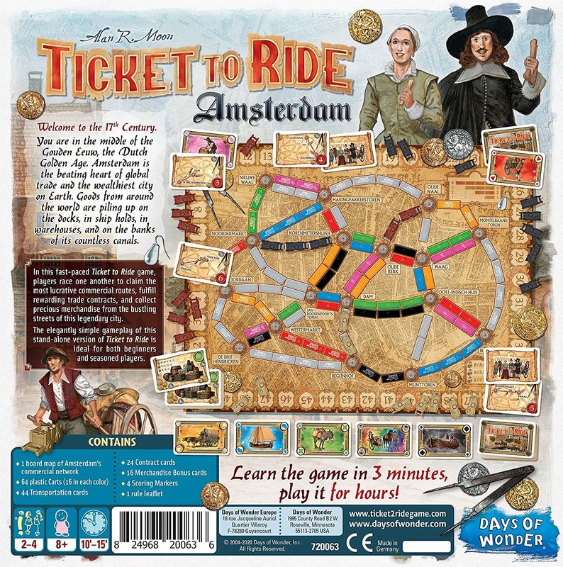 Days of Wonder Ticket to Ride Game: Amsterdam