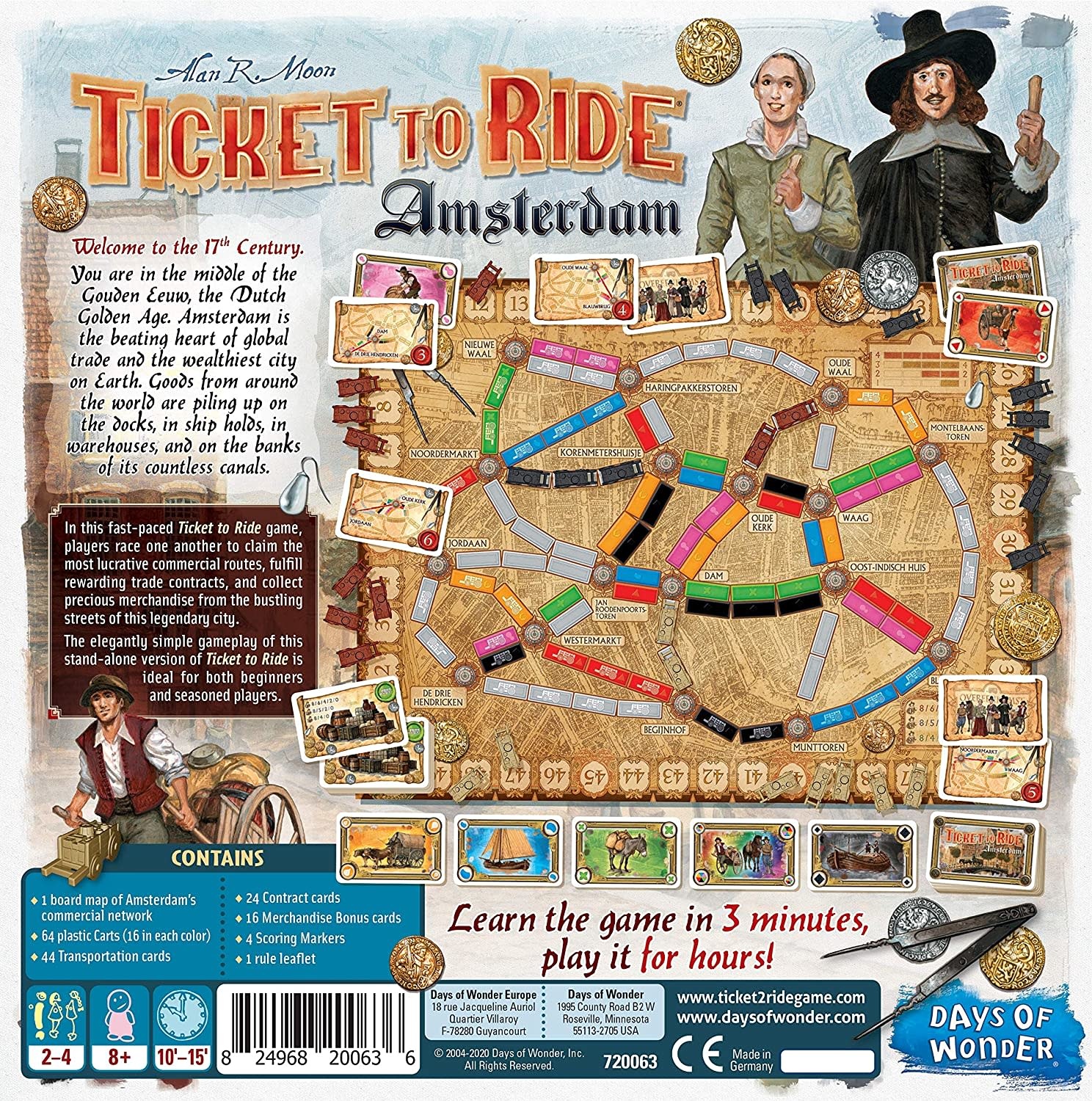 Days of Wonder Ticket to Ride Game: Amsterdam