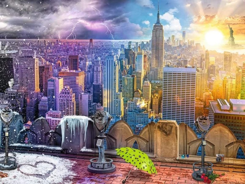 Ravensburger Ravensburger Puzzle 1500pc Seasons of New York