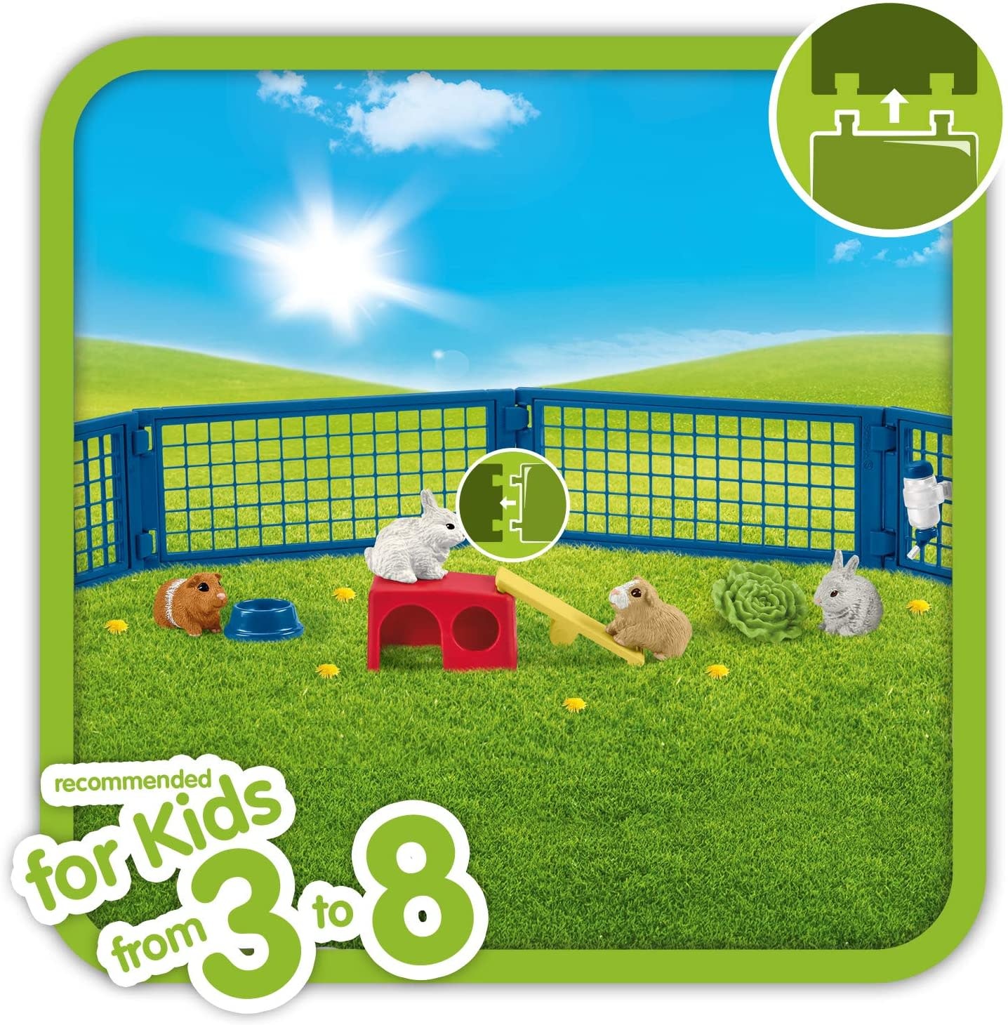 Schleich Schleich Farm World Rabbit and Guinea Pig Hutch