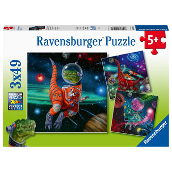 Ravensburger Ravensburger Puzzle 3x49pc Dinosaur in Space