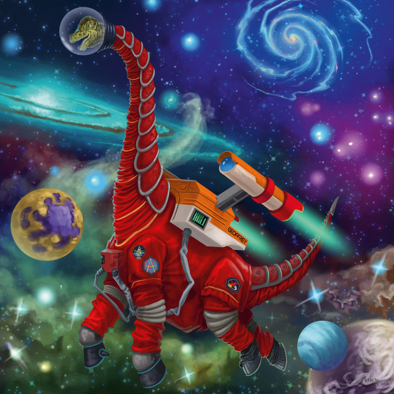 Ravensburger Ravensburger Puzzle 3x49pc Dinosaur in Space