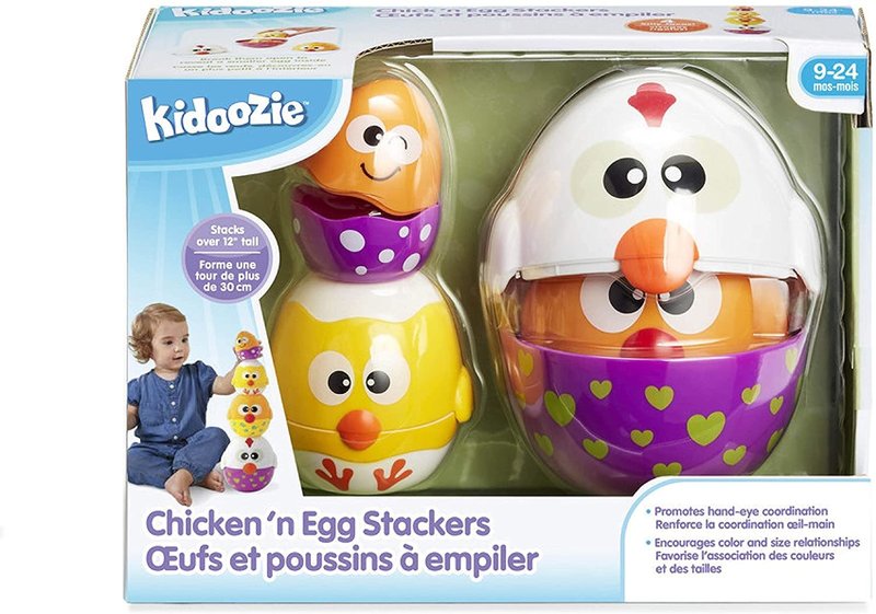 Earlyears Kidoozie Baby Chicken & Egg Stackers
