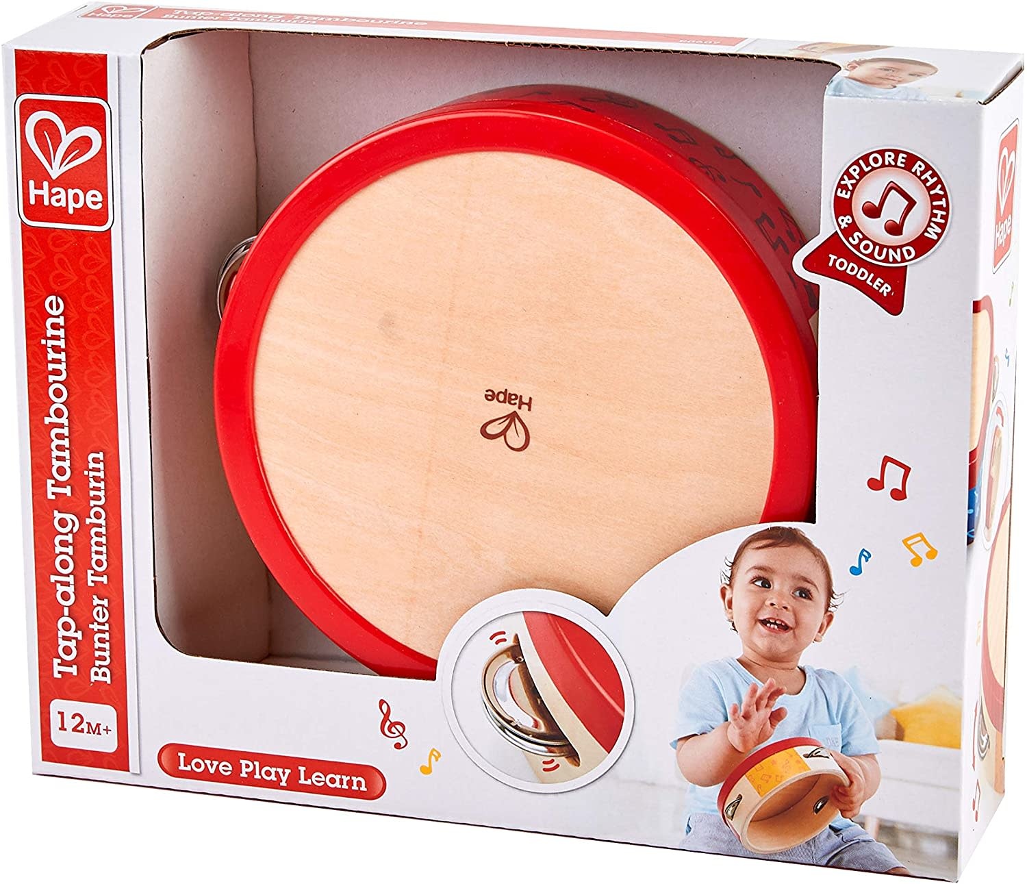 Hape Toys Hape Tap Along Tambourine New