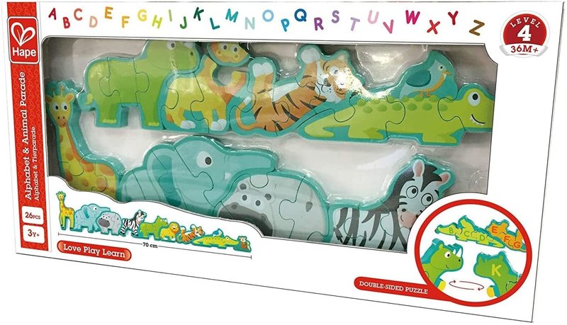 Hape Toys Hape Puzzle Animal and Alphabet Parade