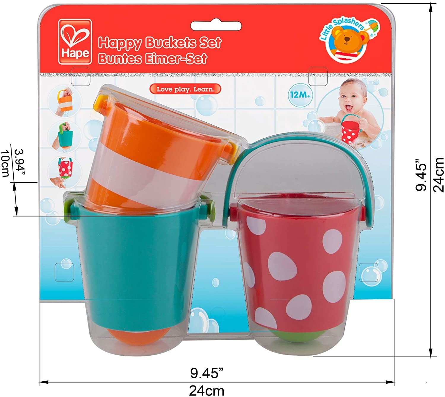 Hape Toys Hape Bath: Happy Buckets Set