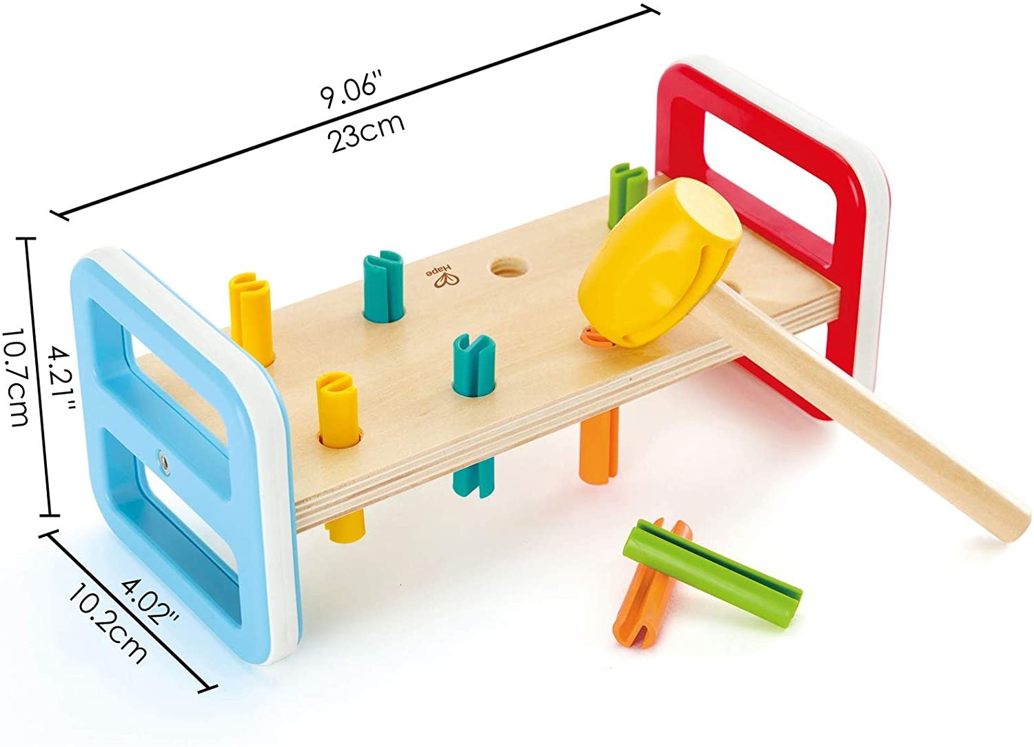 Hape Toys Hape Toddler Rainbow Pounder