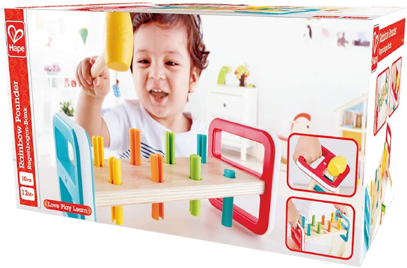 Hape Toys Hape Toddler Rainbow Pounder
