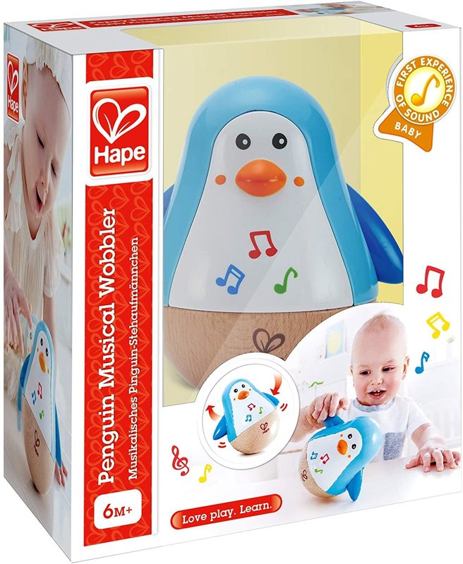Hape Toys Hape Musical Penguin Wobbler