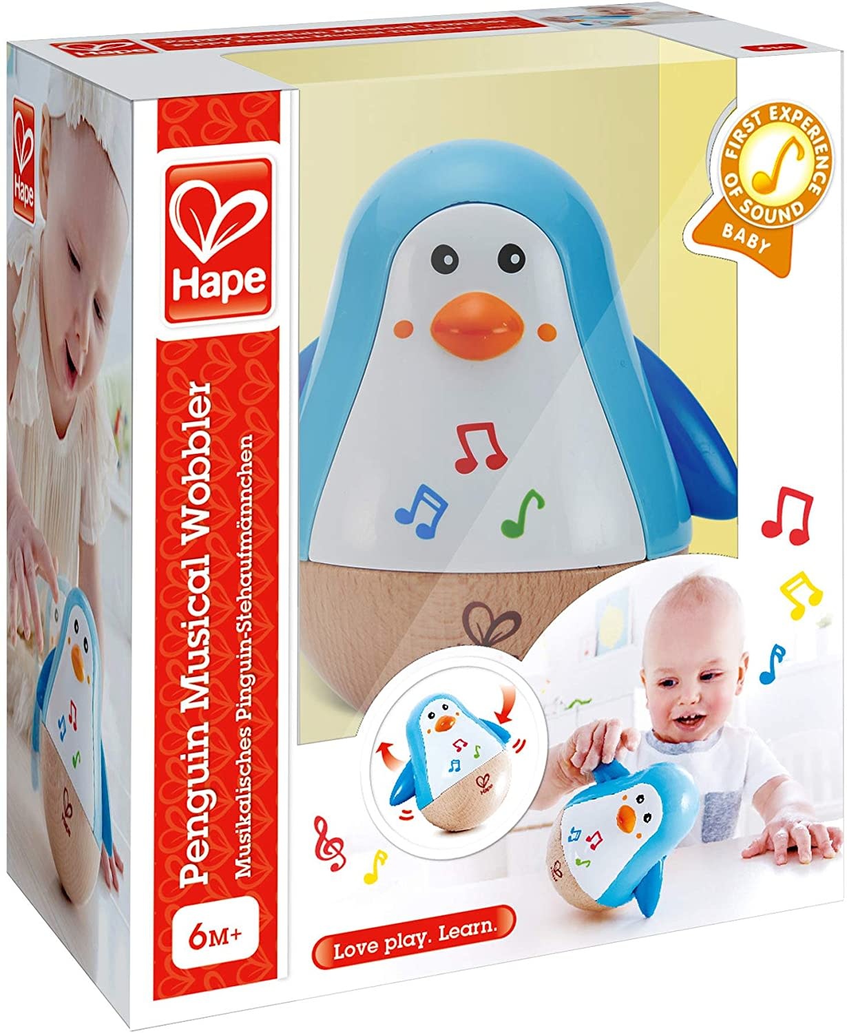 Hape Toys Hape Musical Penguin Wobbler