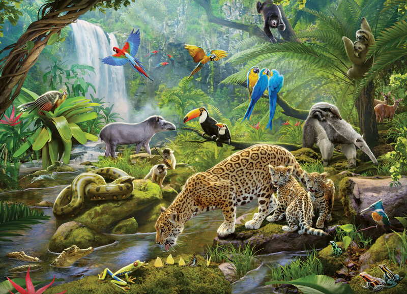 Ravensburger Ravensburger Puzzle 60pc Rainforest Animals
