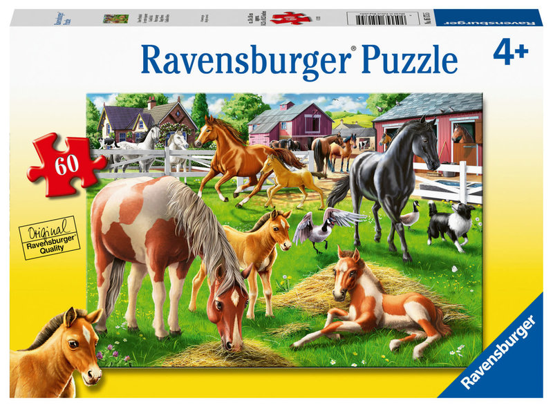 Ravensburger Ravensburger Puzzle 60pc Happy Horses