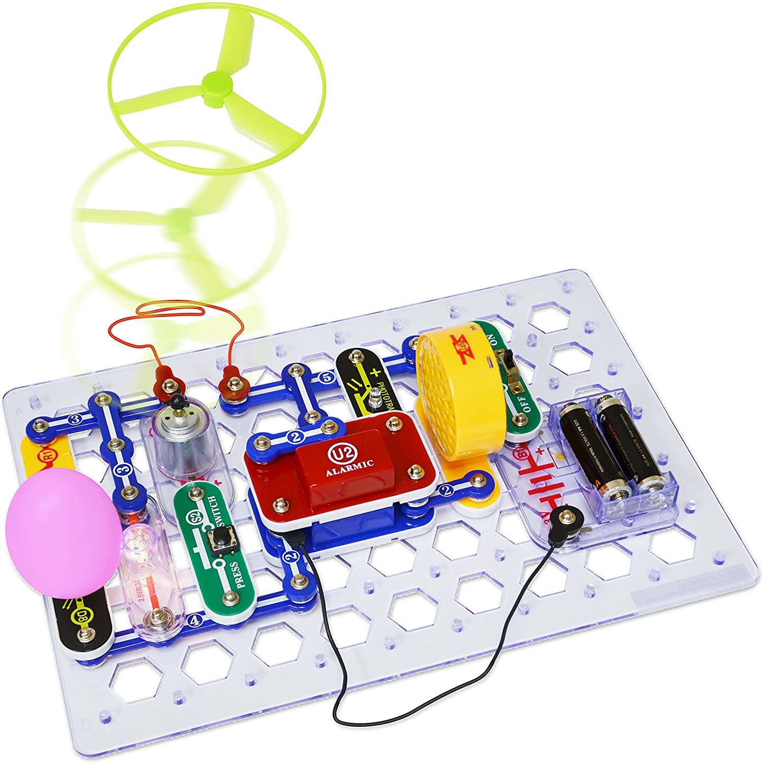 Snap Circuit Jr. Snap-together Electrical Components - 30 Pieces