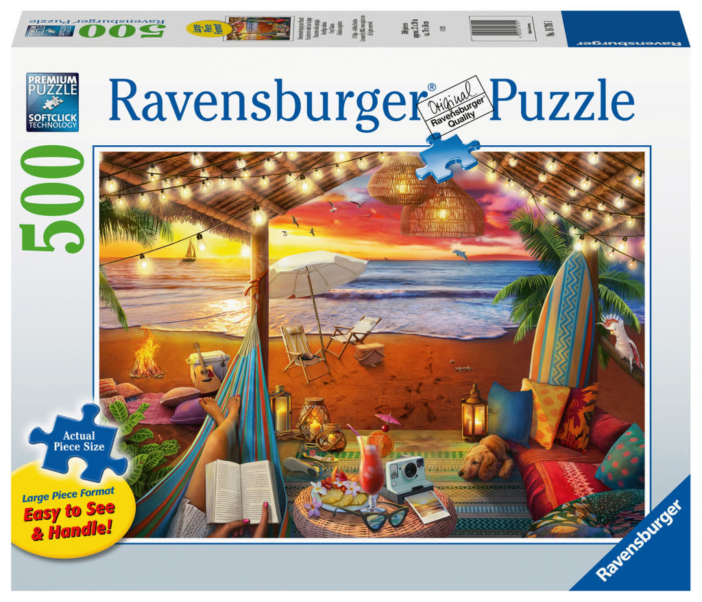 Ravensburger Ravensburger Puzzle 500pc Large Format Cozy Cabana