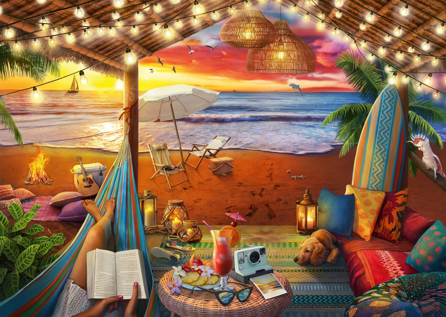Ravensburger Ravensburger Puzzle 500pc Large Format Cozy Cabana