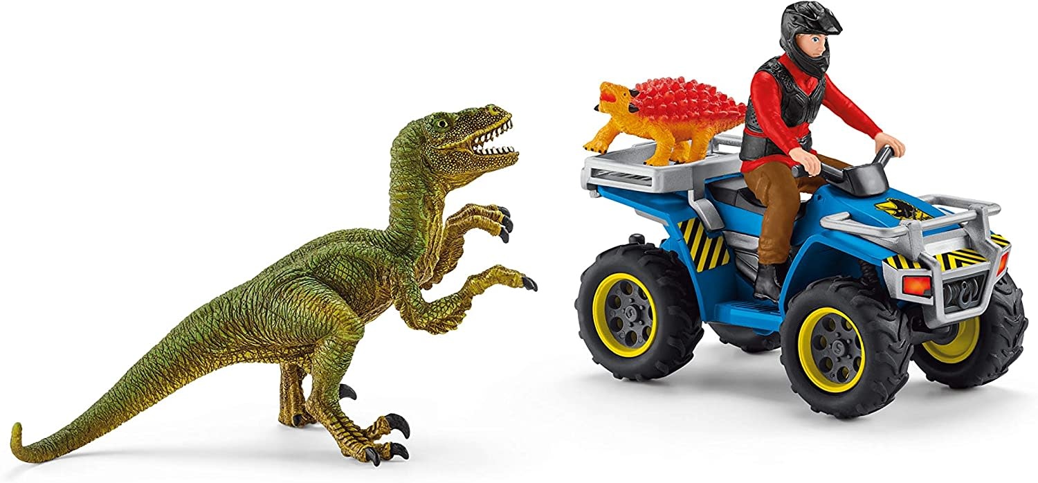 Schleich Schleich Dinosaur Quad Escape from Velociraptor