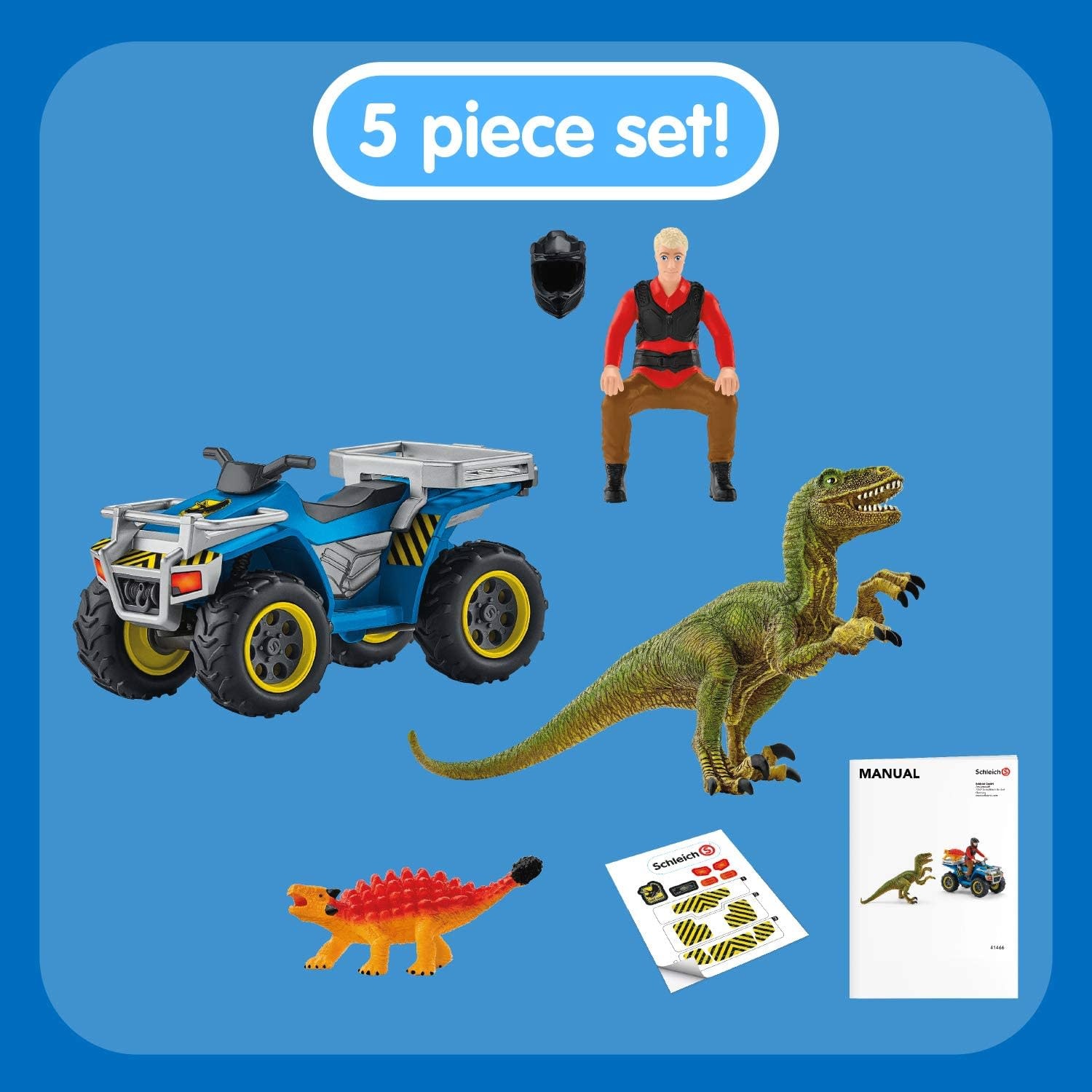Schleich Schleich Dinosaur Quad Escape from Velociraptor
