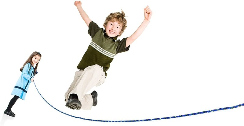 Just Jump It Just Jump It Skipping Rope 16' Rainbow Blue