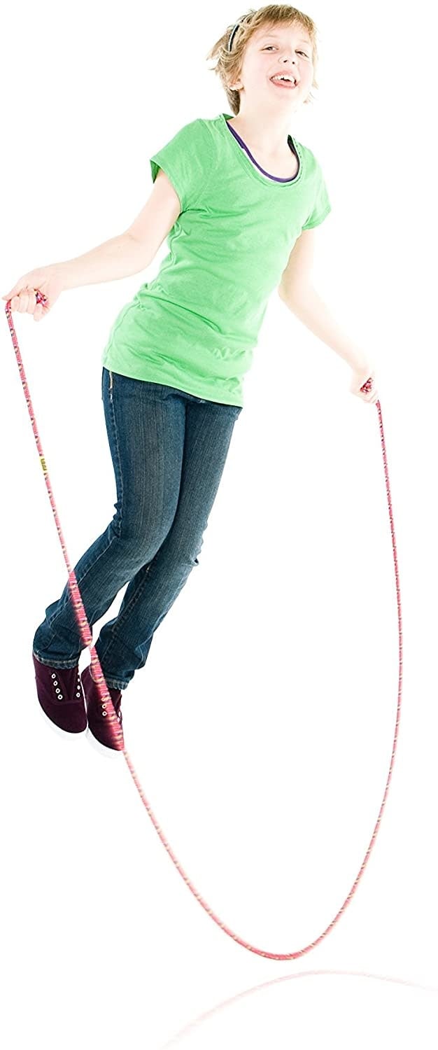 Just Jump It Just Jump It Skipping Rope 16' Rainbow Raspberry