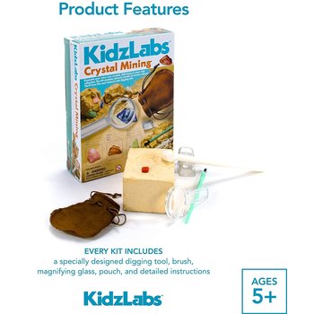 4M KidzLabs Crystal Mining Kit