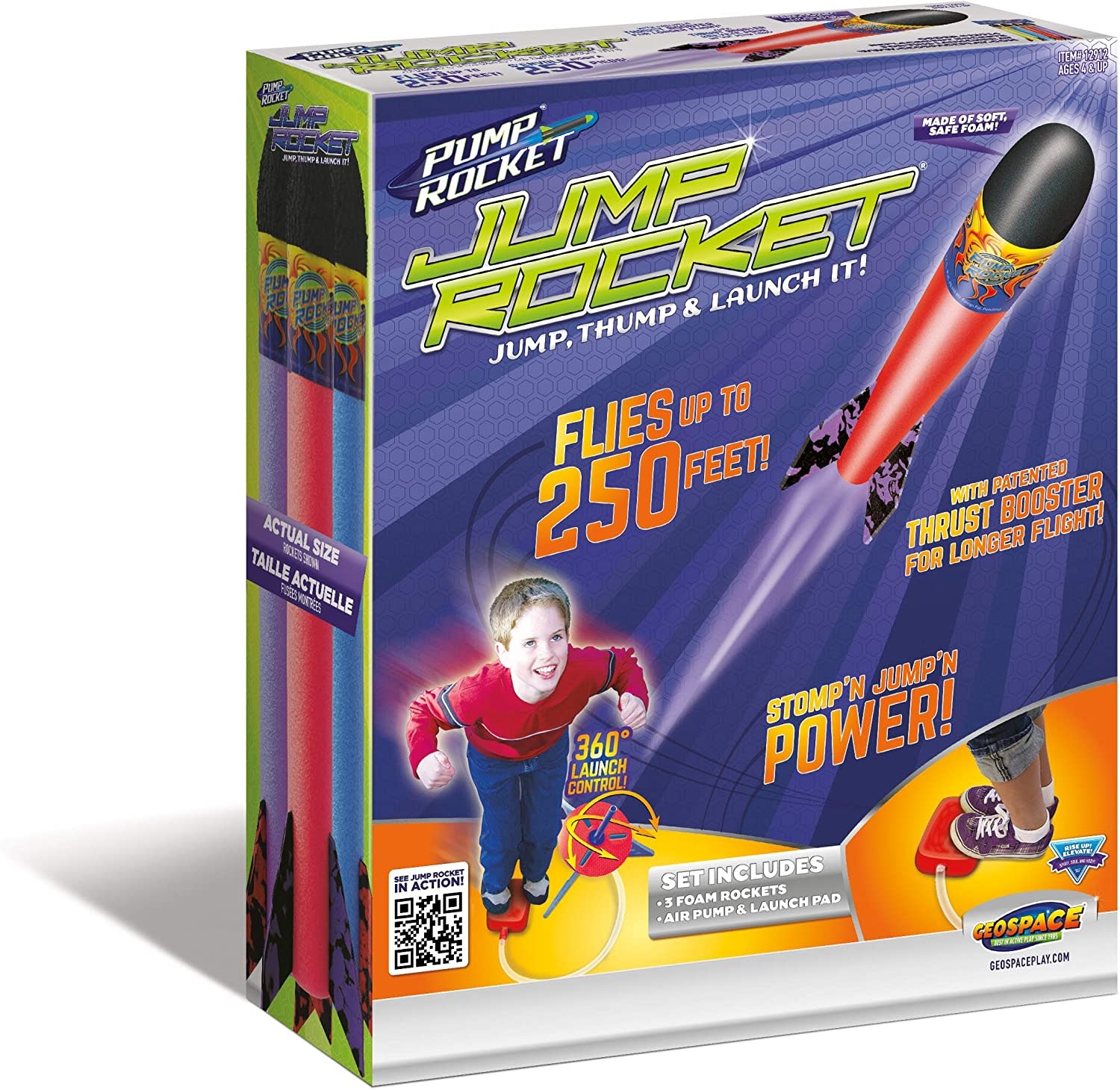 Geospace Jump Rocket Launcher & 3 Rockets