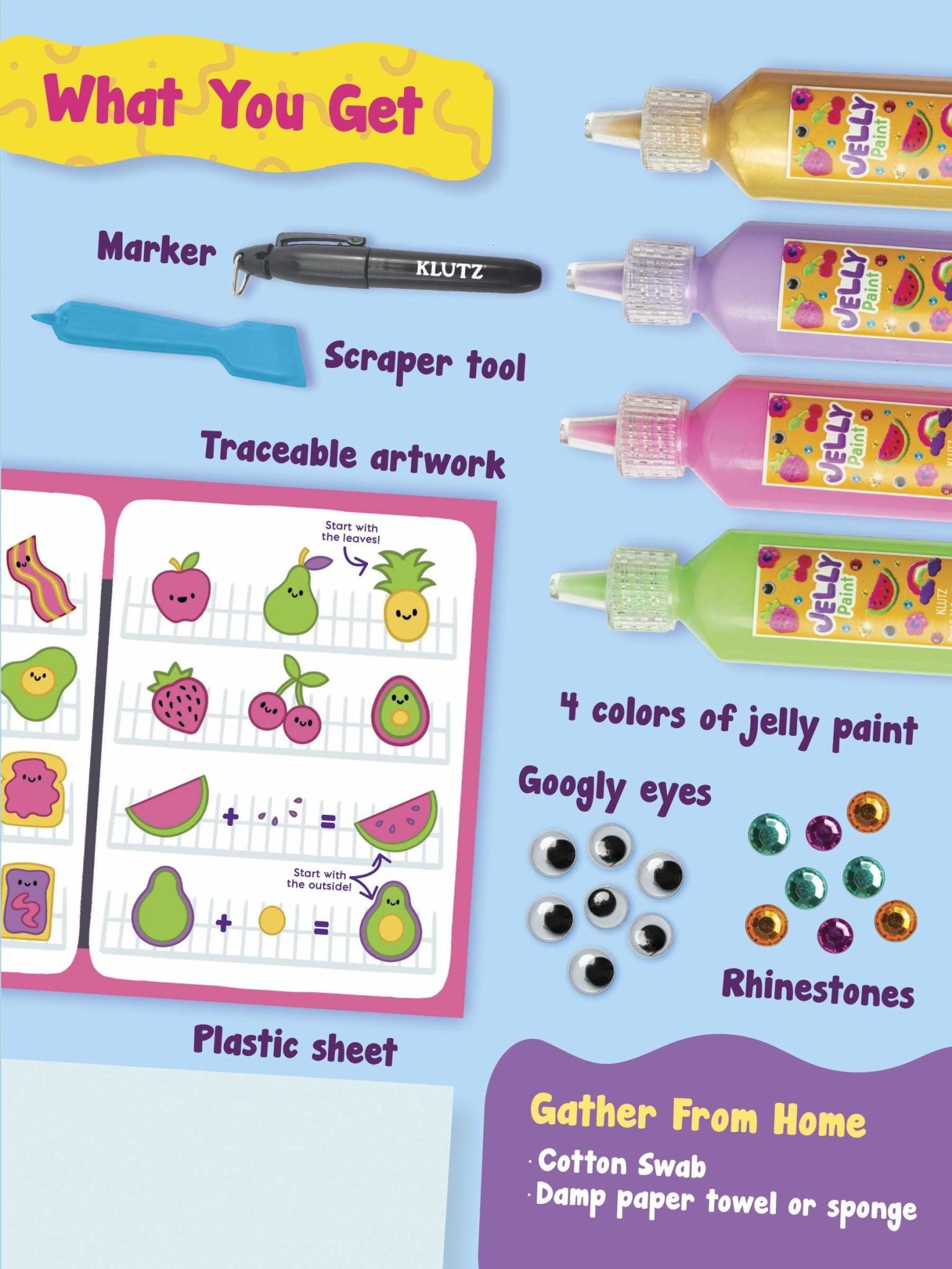 Klutz Klutz Book Paint & Peel Jelly Stickers