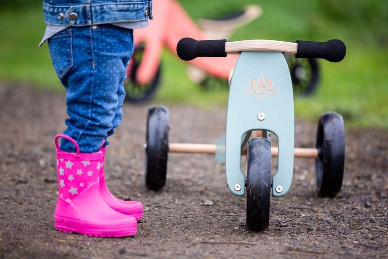 Kinderfeets Kinderfeets Tiny Tots Plus Convertible Balance Bike Sage