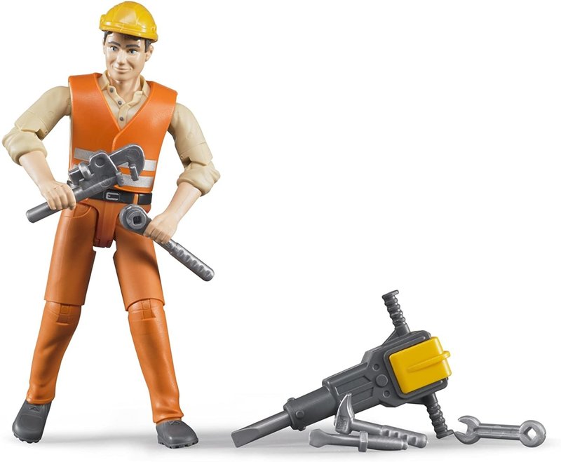 Toy Plastic Men Police Construction Accessories Hats See Pictures –