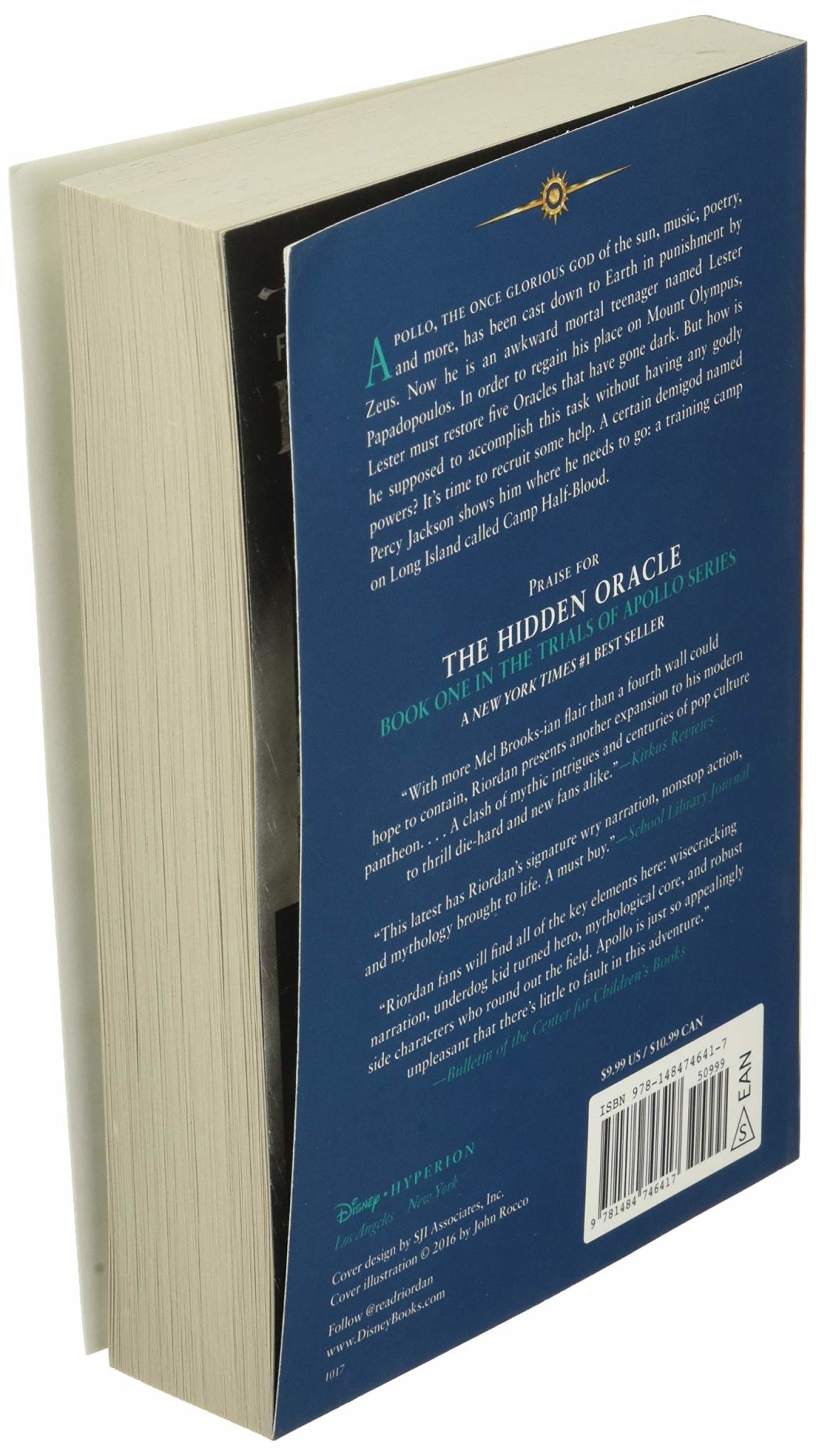 Disney-Hyperion The Trials of Apollo Book 1 The Hidden Oracle