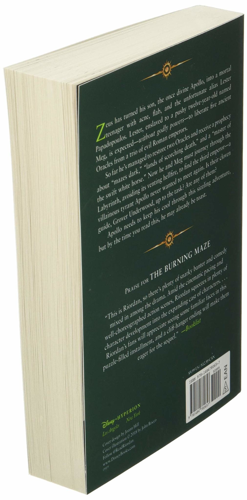 Disney-Hyperion The Trials of Apollo Book 3 The Burning Maze