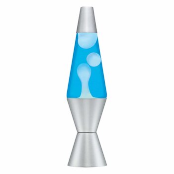 Schylling Lava Lamp Blue Liquid White Lava 14.5" In-store only.