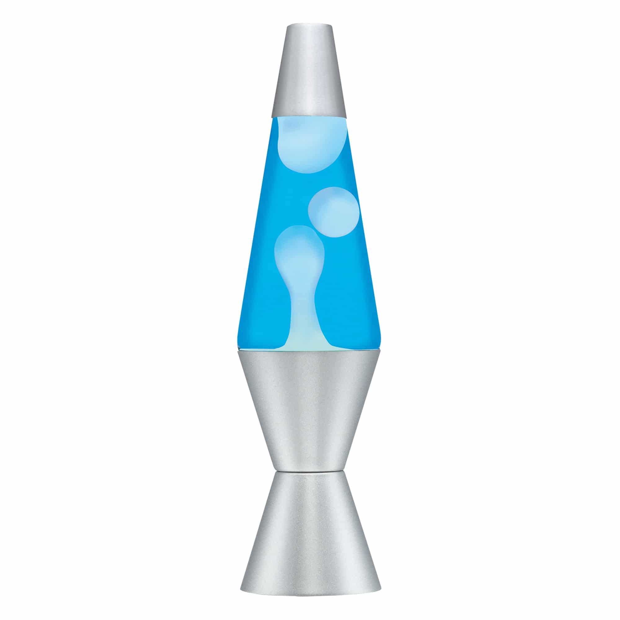 Lava Lamp Blue Liquid White Lava 14.5" In-store only.