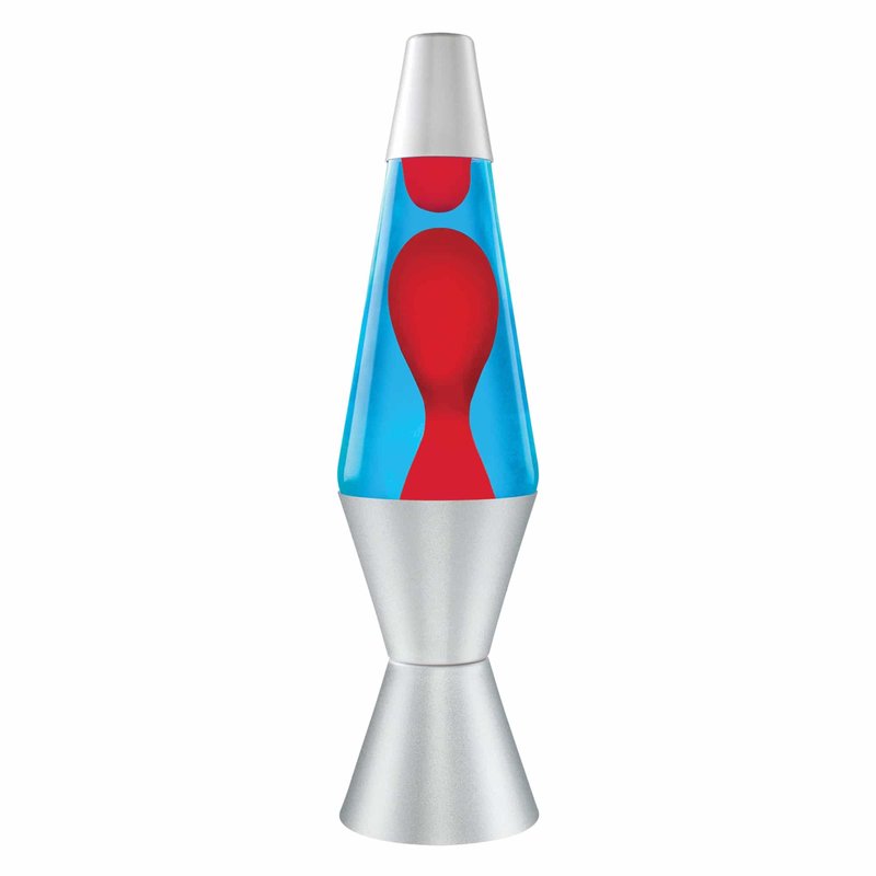Lava Lamp Blue Liquid Red Lava 14.5" In-store only.