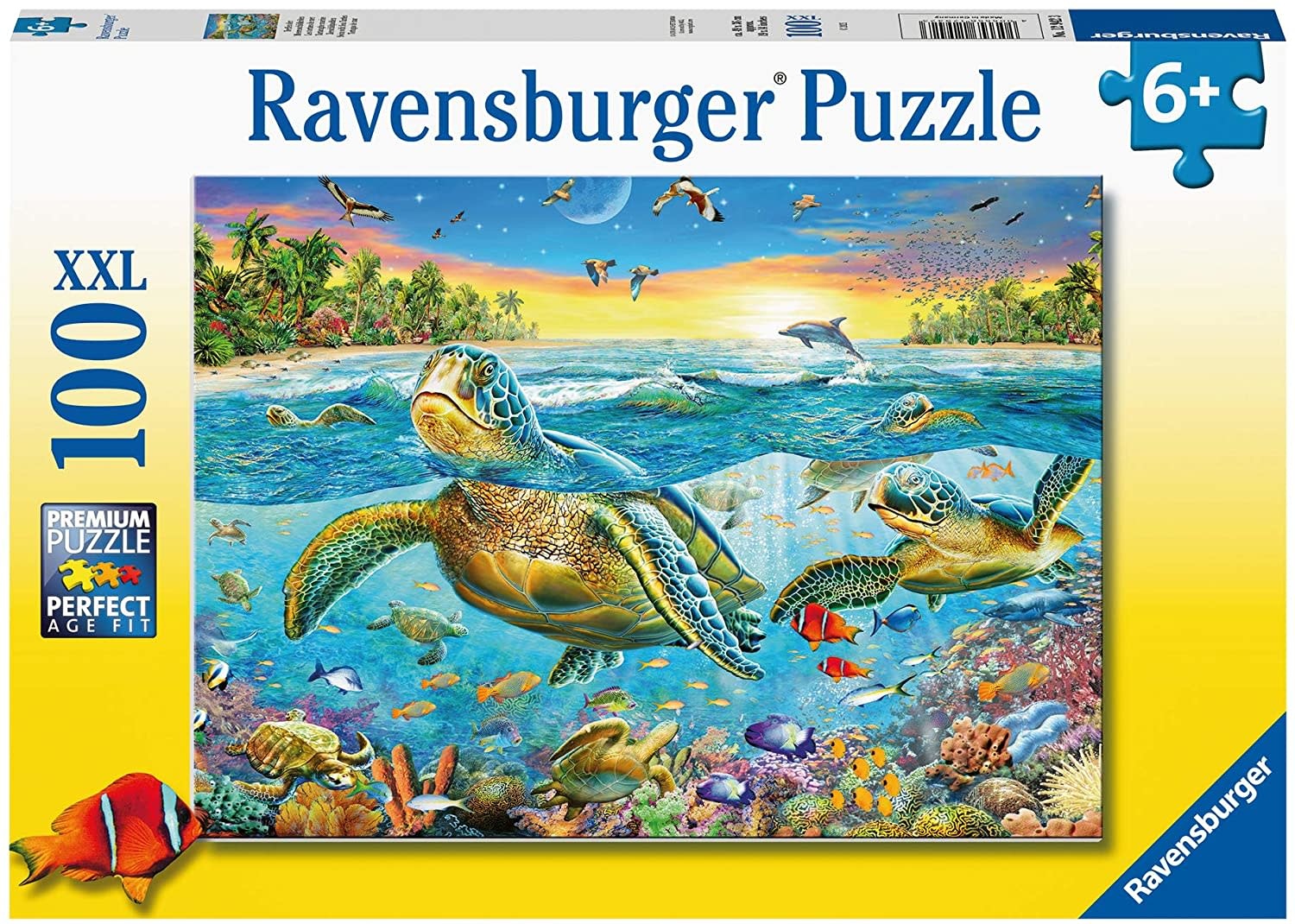 Ravensburger Ravensburger Puzzle 100pc Swim with Sea Turtles