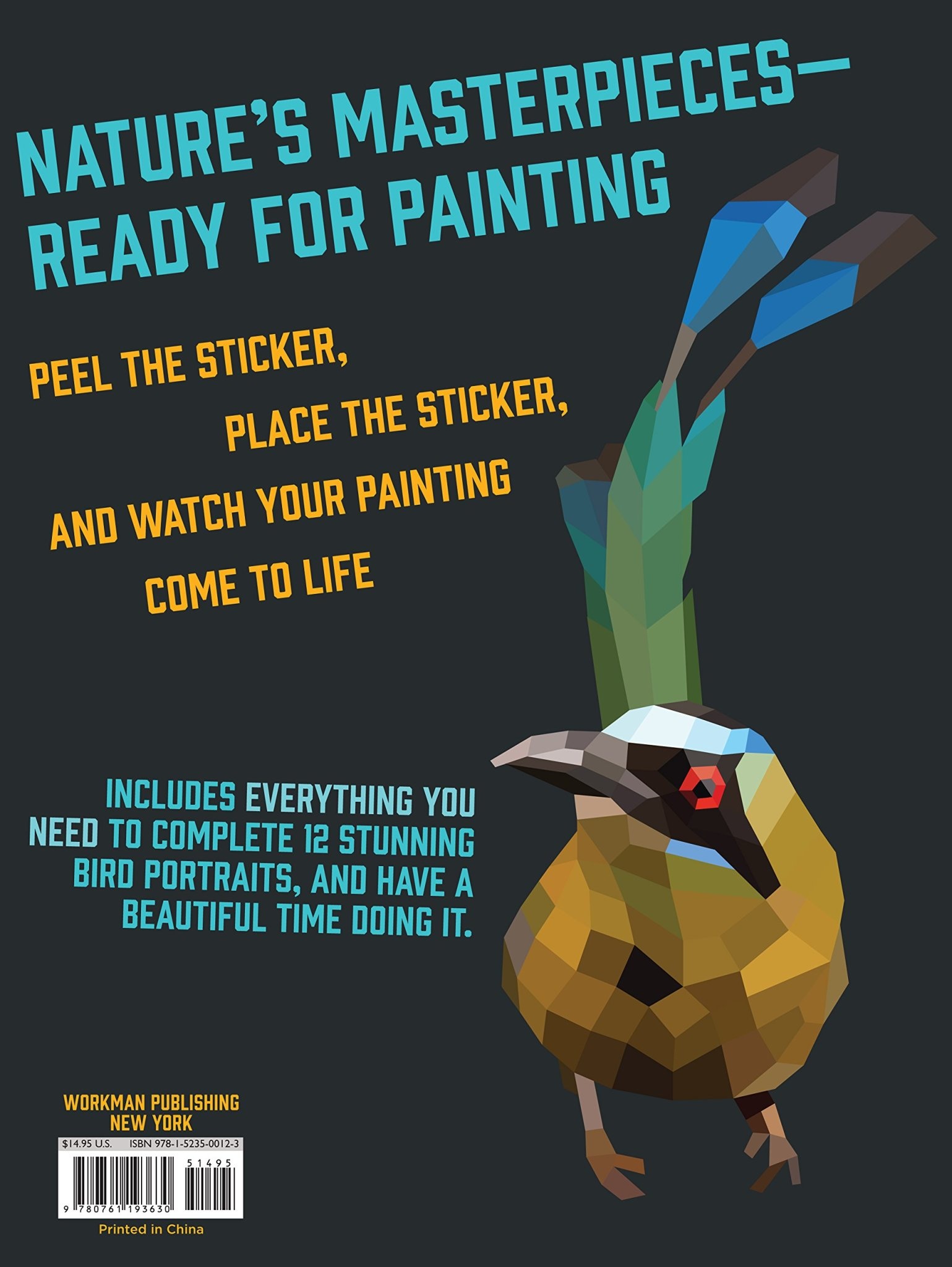 Workman Publishing Paint by Stickers: Birds