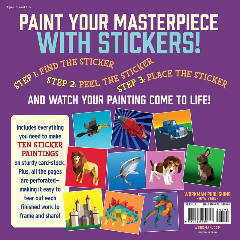 Workman Publishing Paint by Stickers Kids The Originial