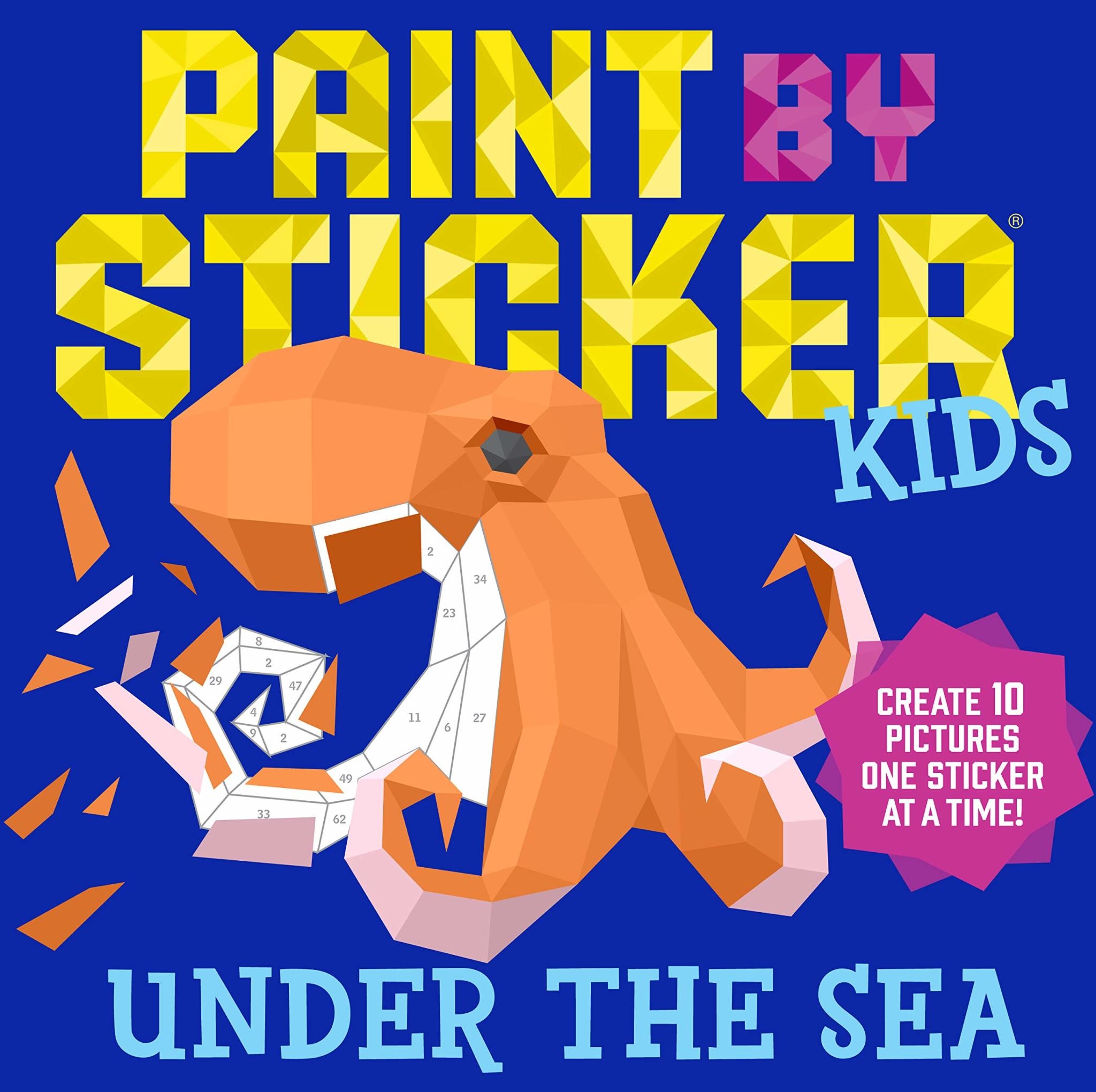 Workman Publishing Paint by Stickers Kids Under the Sea