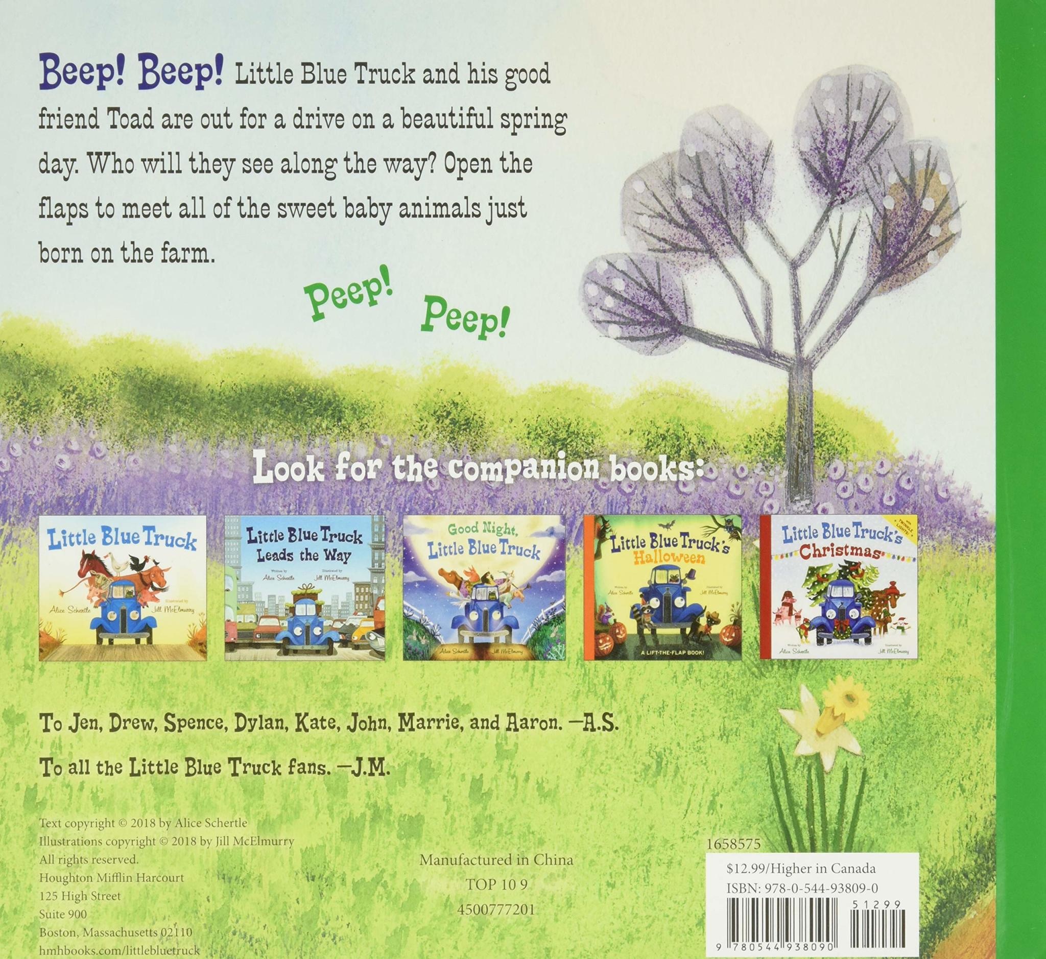 Little Blue Truck Springtime Board Book