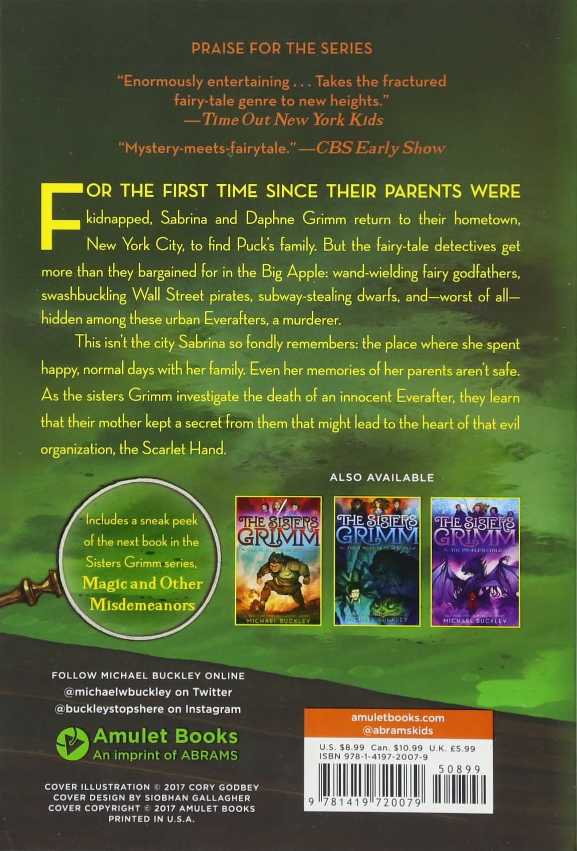 Amulet Books The Sisters Grimm Book 4 Once Upon a Crime