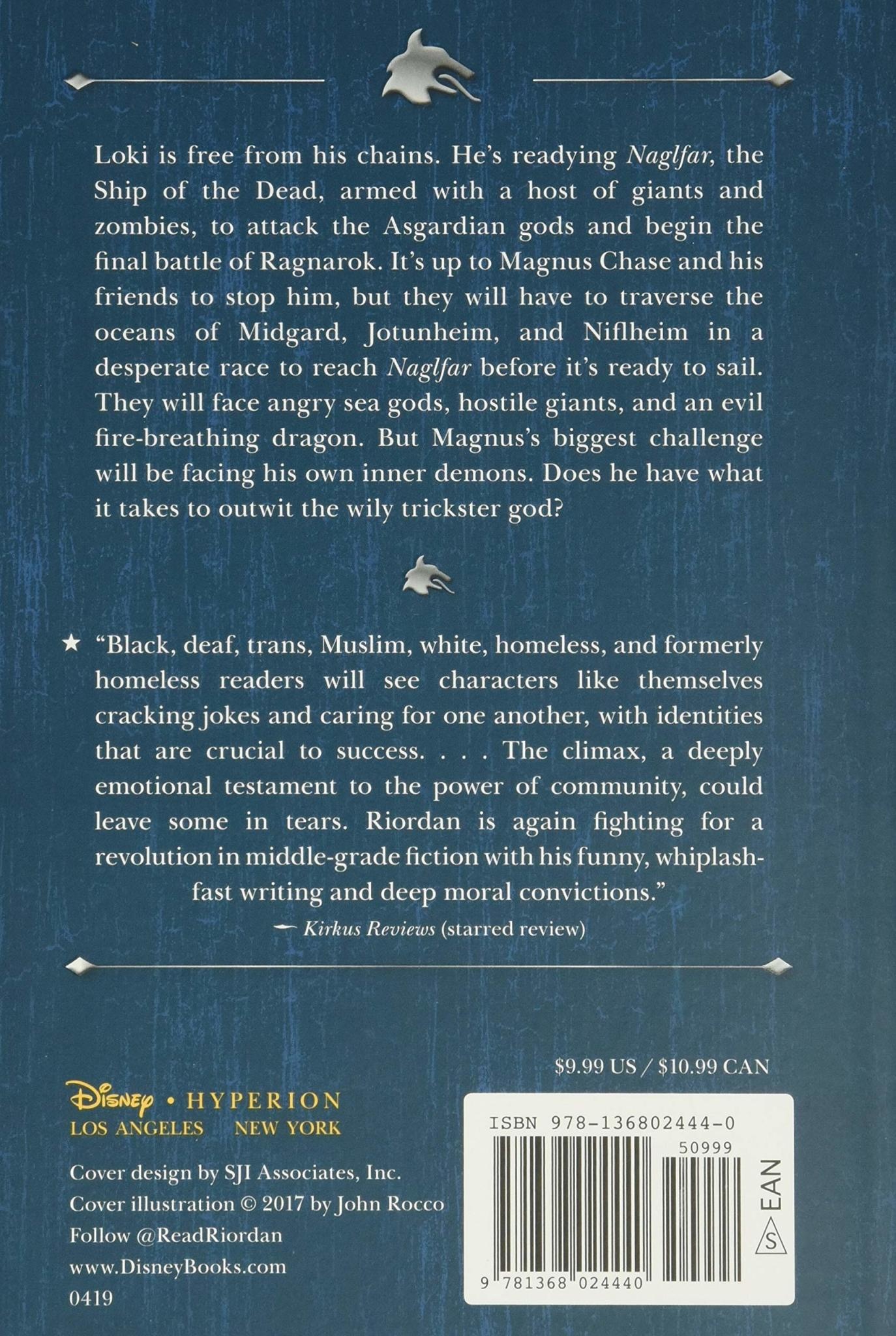 Disney-Hyperion Magnus Chase Book 3 Ship of the Dead