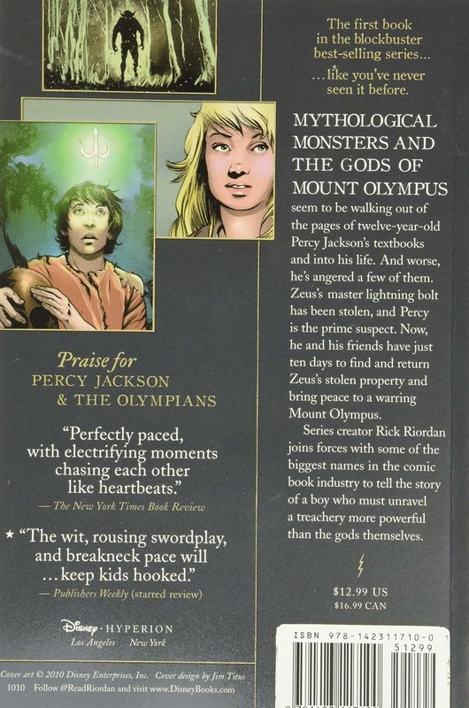 Disney-Hyperion Percy Jackson Graphic Novel Book 1 Lightning Thief