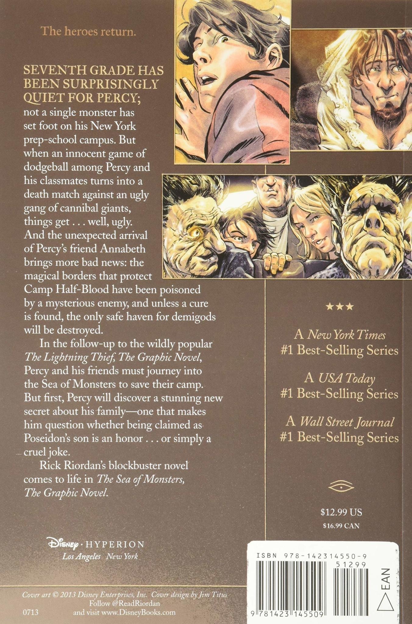 Disney-Hyperion Percy Jackson Graphic Novel Book 2 Sea of Monsters