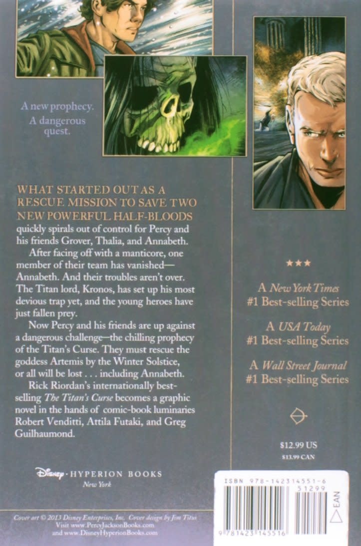 Disney-Hyperion Percy Jackson Graphic Novel Book 3 Titans Curse