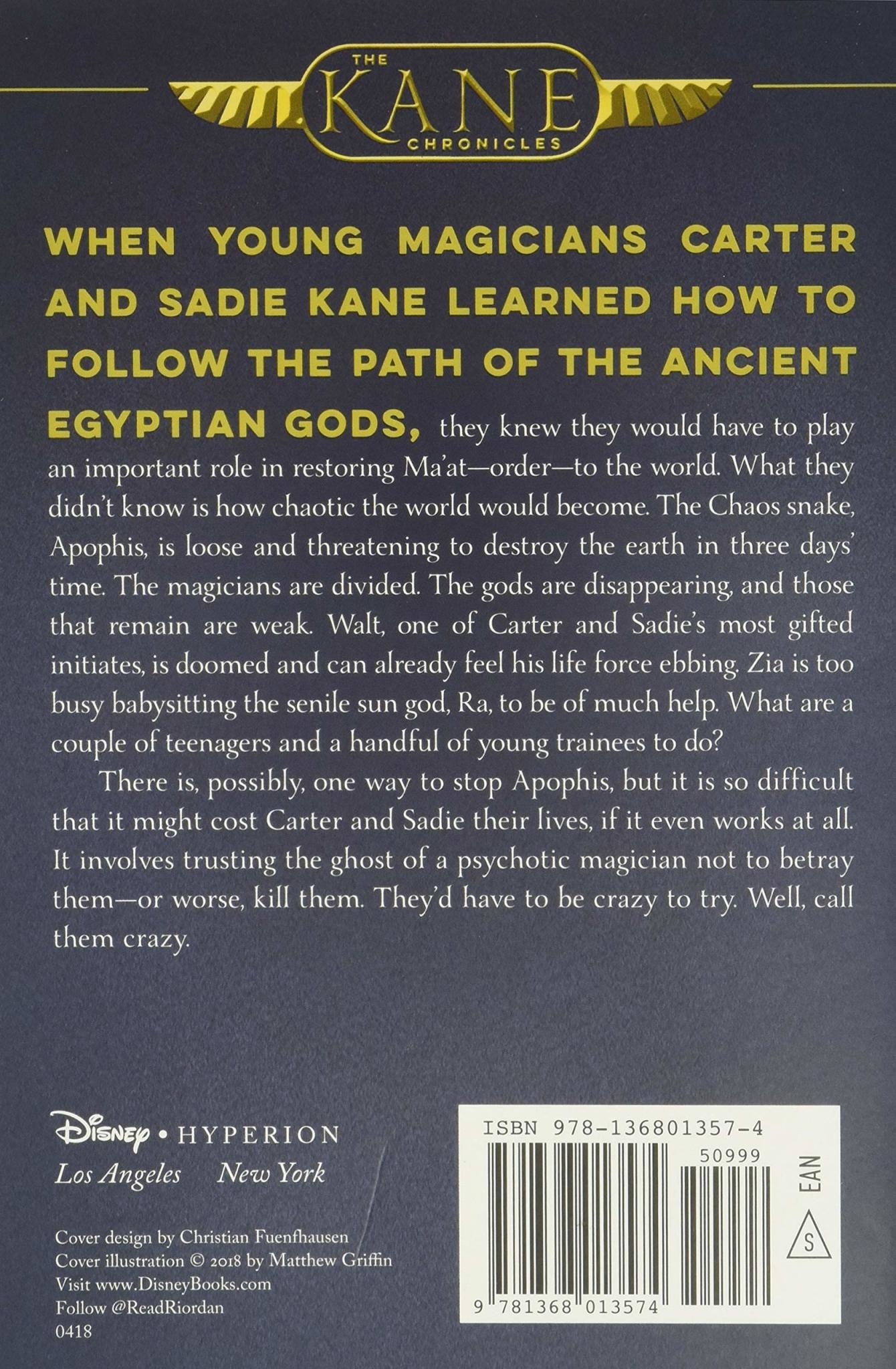 Disney-Hyperion The Kane Chronicles Book 3 Serpents Shadow