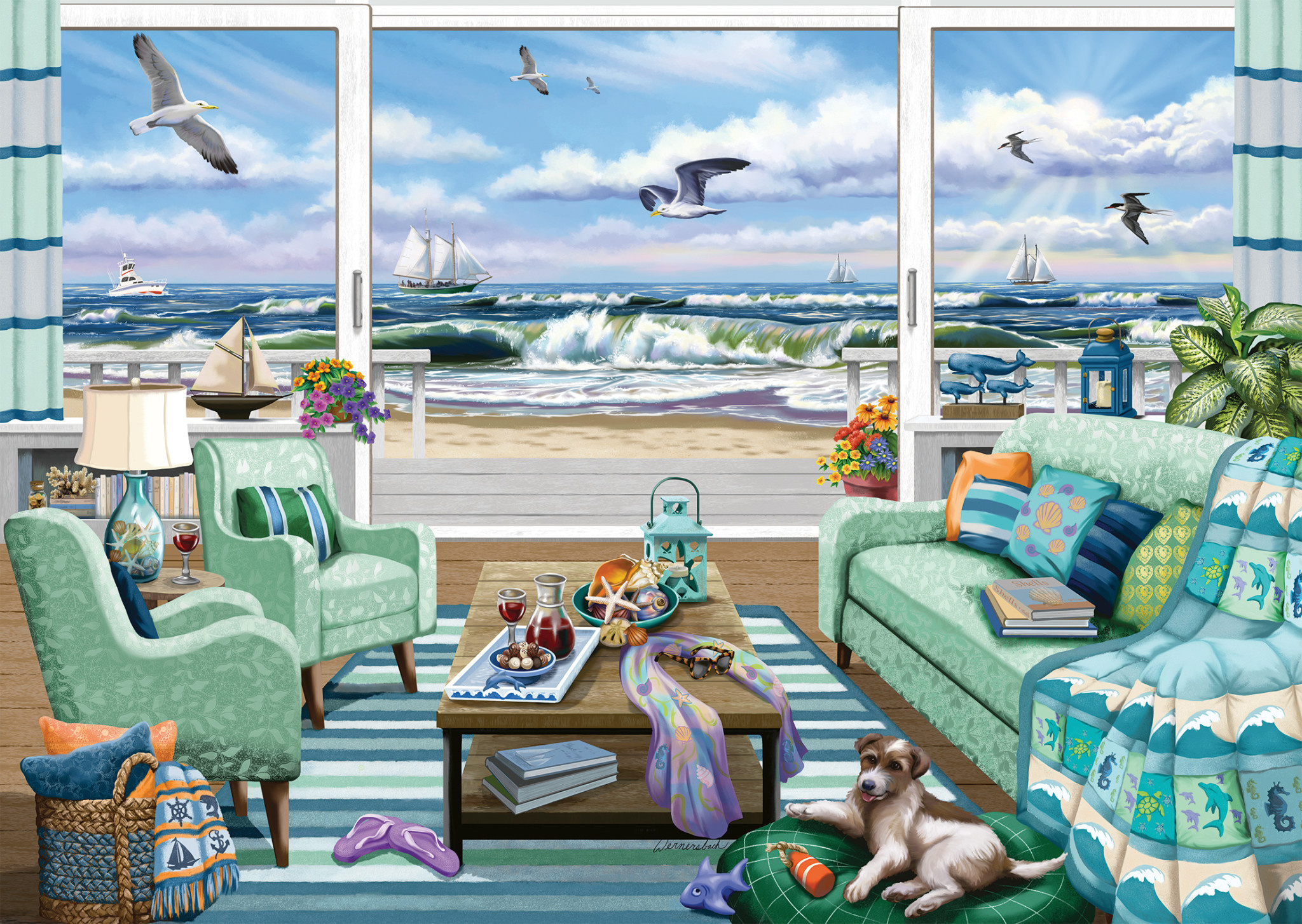 Ravensburger Ravensburger Puzzle 1000pc Beachfront Getaway