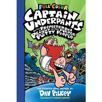 Scholastic Captain Underpants Colour Book 8 & the Preposterous Plight of the Purple Potty People