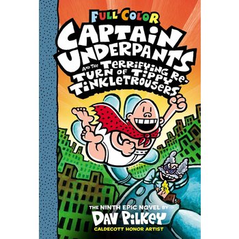 Scholastic Captain Underpants Colour Book 9 & the Terrifying Return of Tippy Tinkletrousers